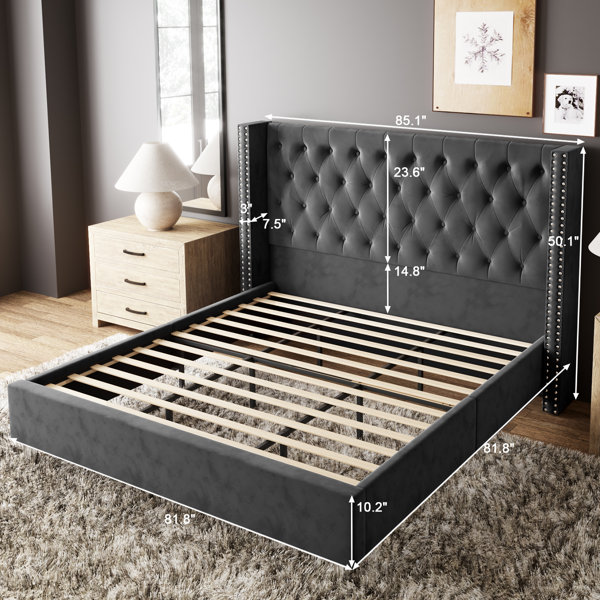 Willa Arlo™ Interiors Dryden Tufted Upholstered Low Profile